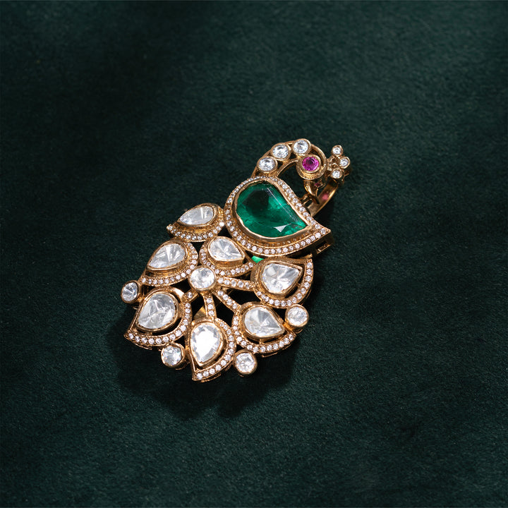Twilight Peacock Tail Pendant