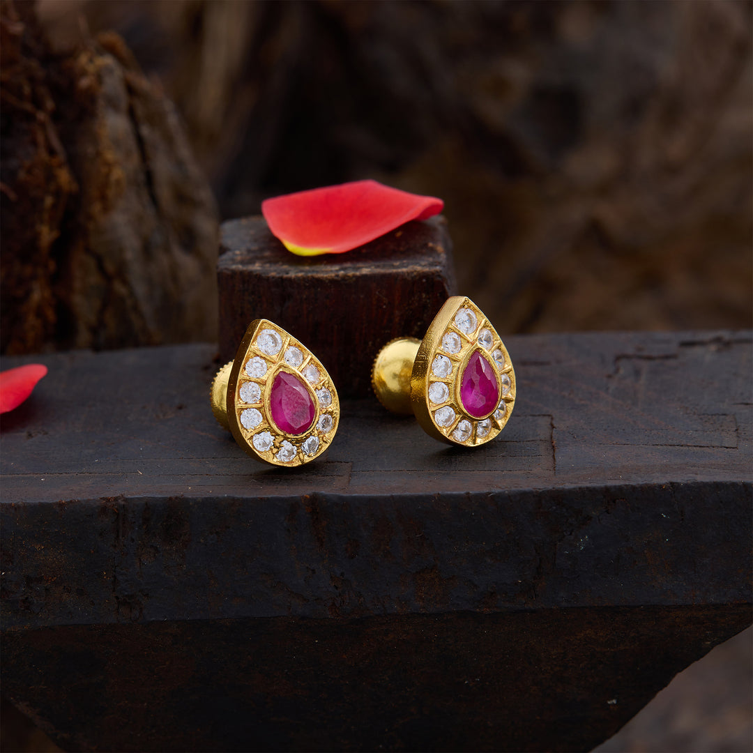 Ambar Emerald Bliss Studs