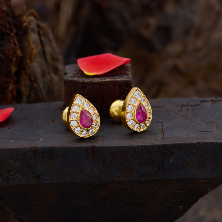 Ambar Emerald Bliss Studs