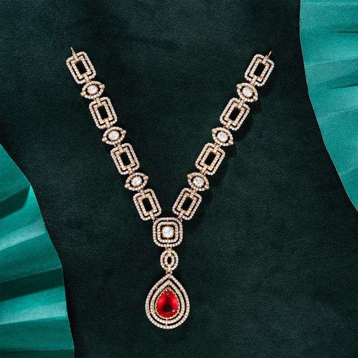 Rose Sparkle Necklace Set