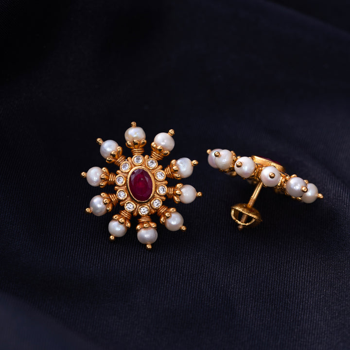 Sunbeam Ruby Studs