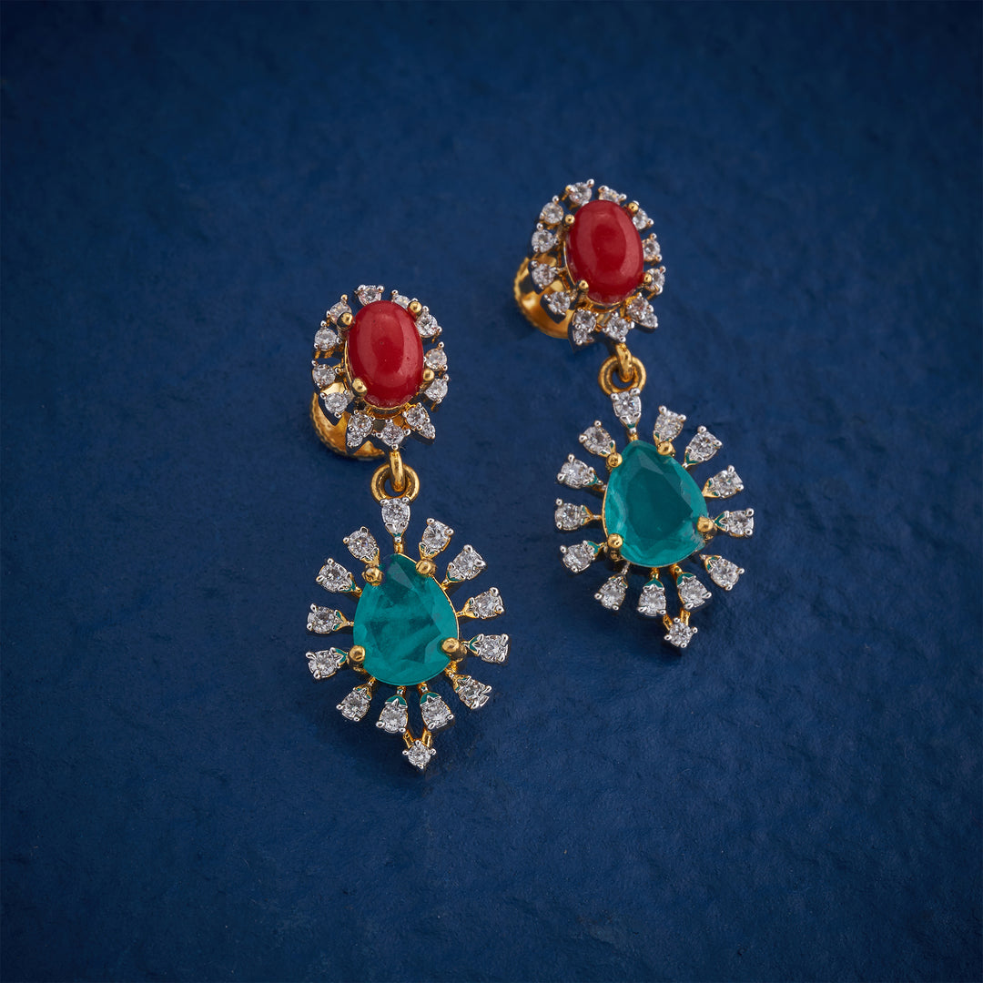 Coralique Cz Necklace Set