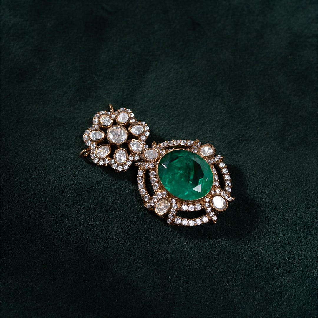 Tulasi Spark Polki Pendant