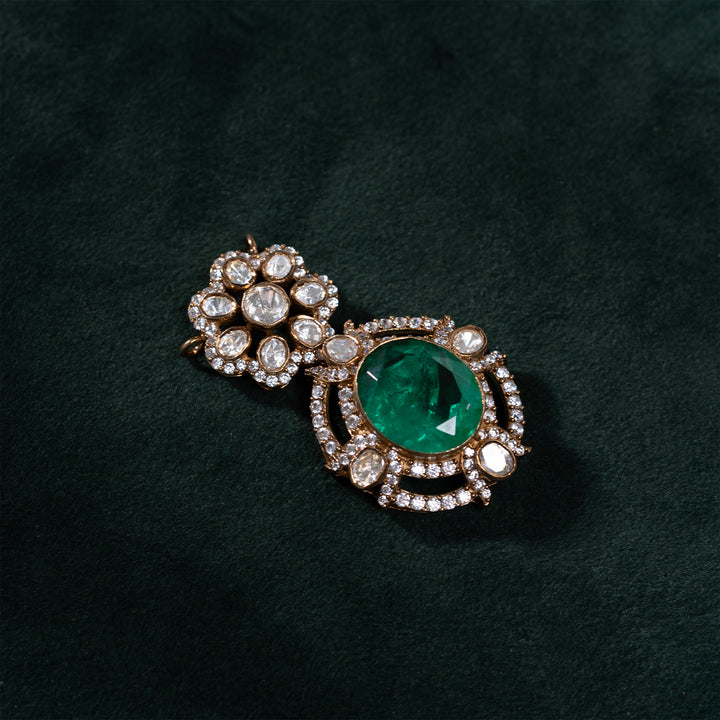 Tulasi Spark Polki Pendant