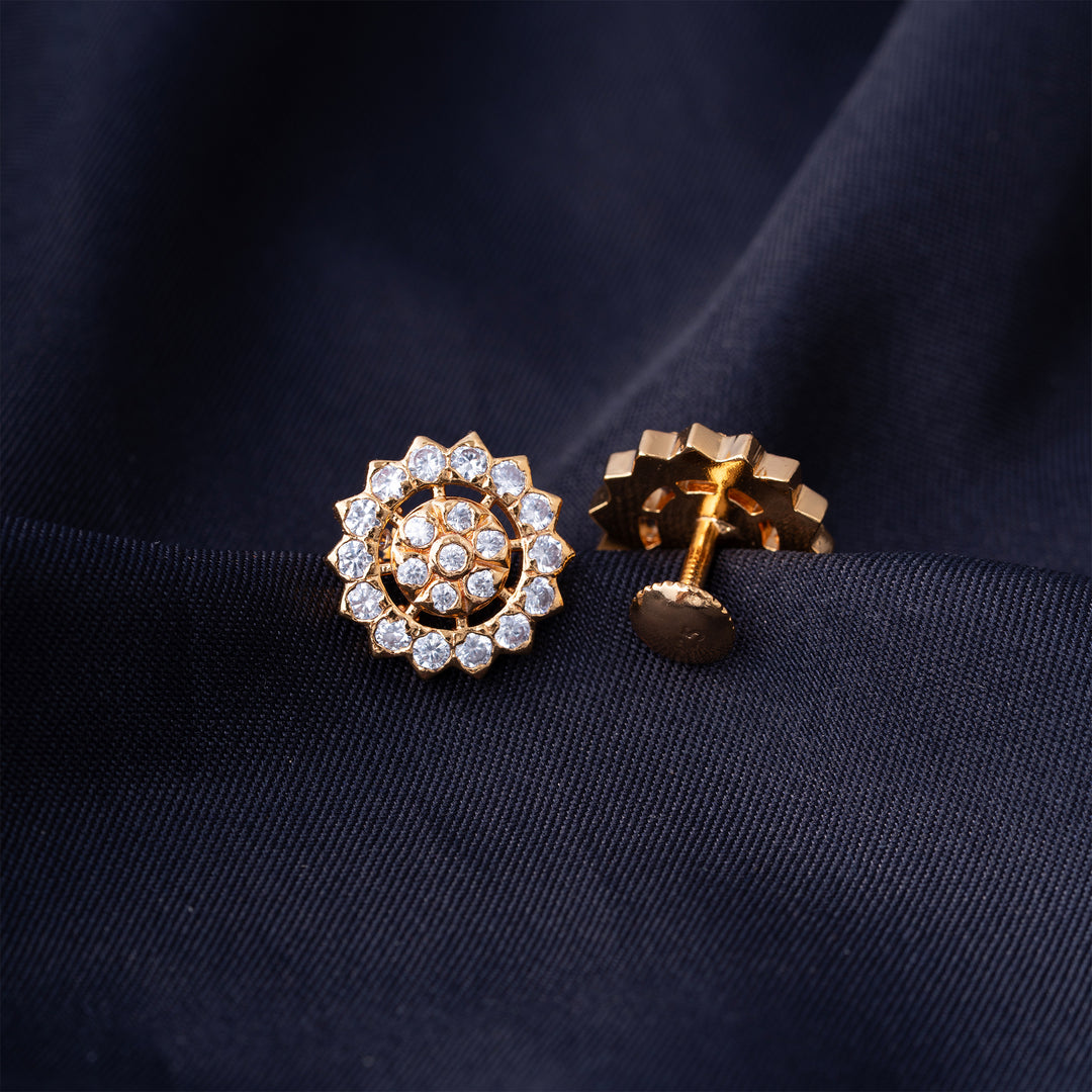 Sphatika Phool Studs