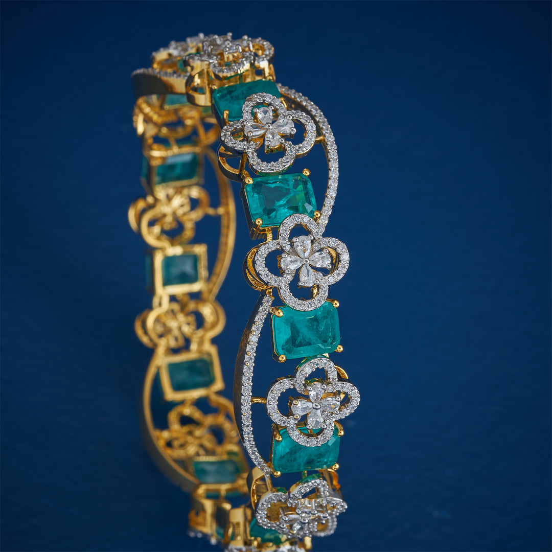 Wavy Flora Bangles
