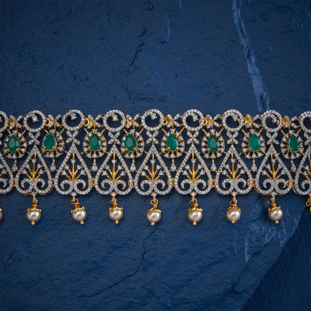 Floral Leela Cz Hip Belt