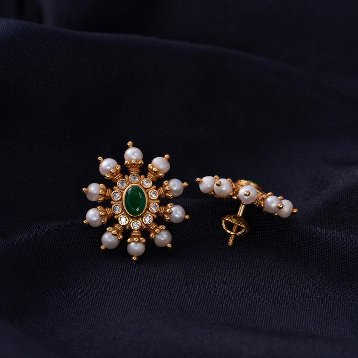 Emerald Bloom Studs