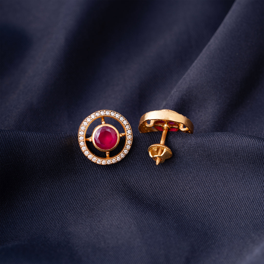 Red Aura Studs