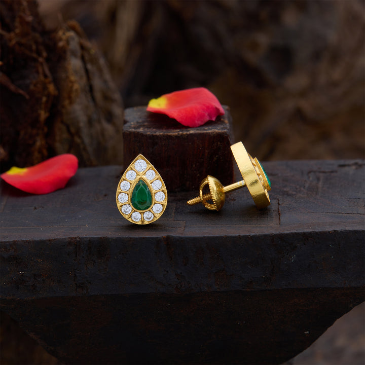 Ambar Emerald Bliss Studs