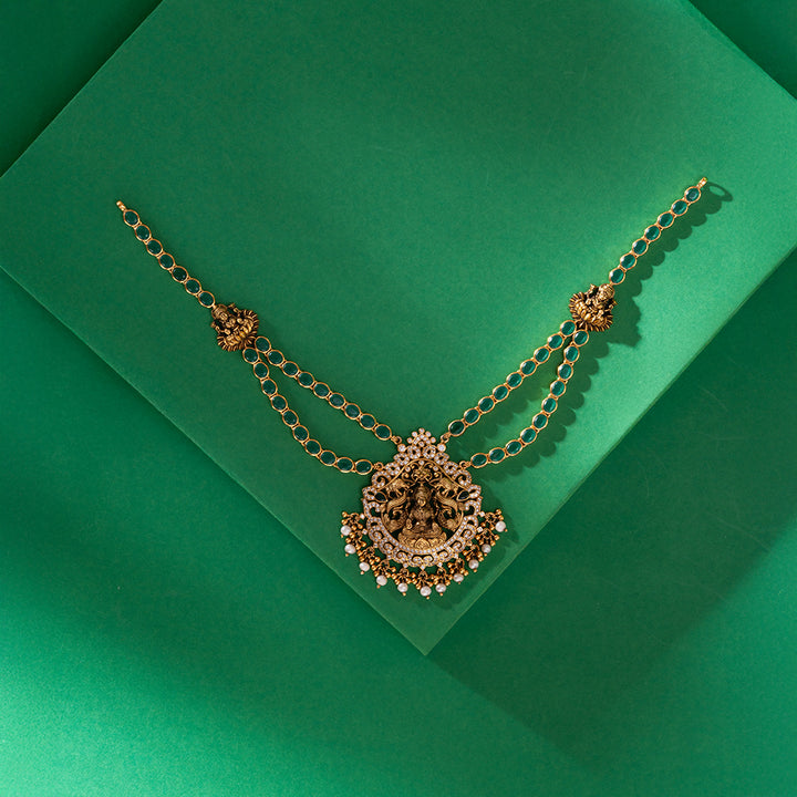 Marakata Gajalakshmi Necklace