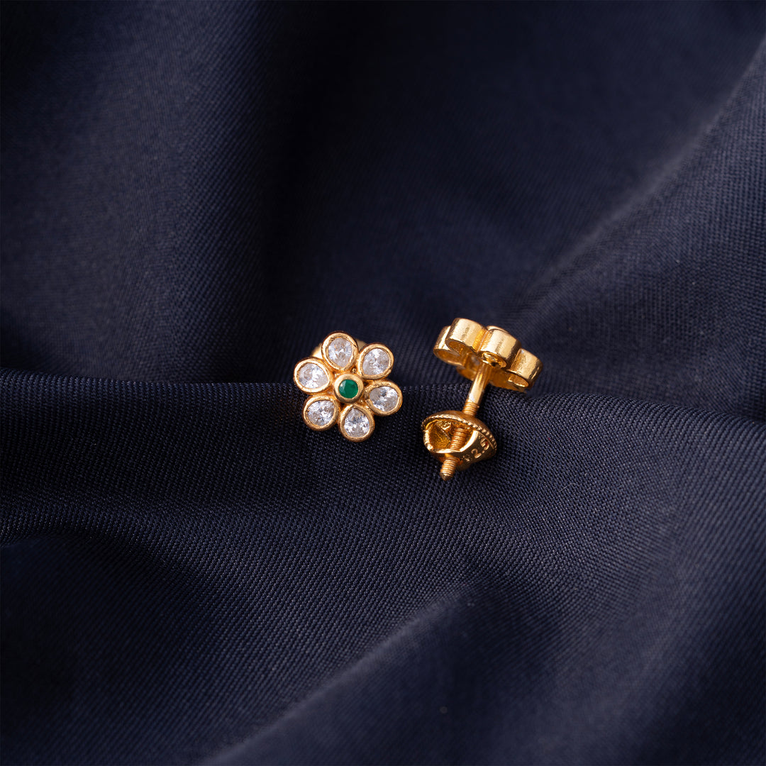 Glitter Petals Studs