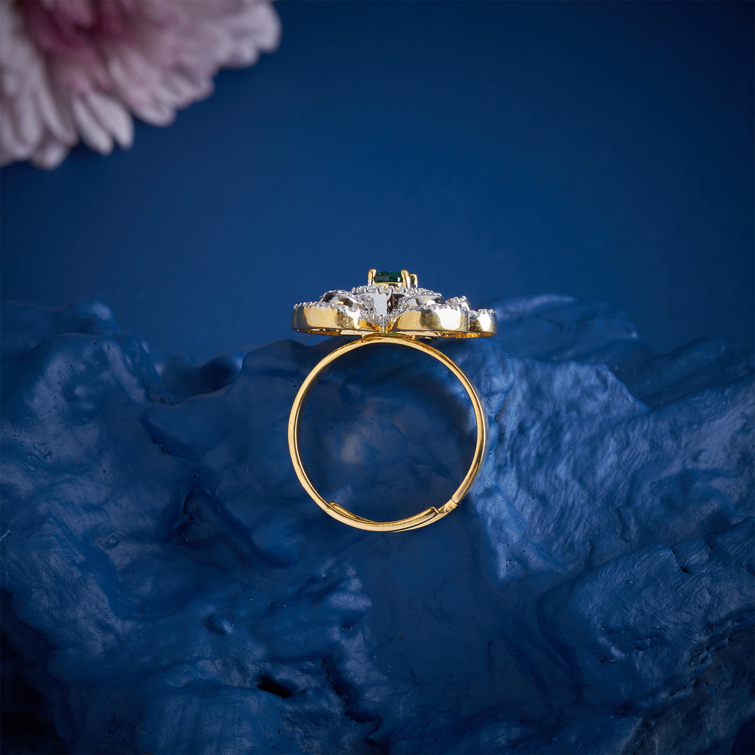 Helia Flora Cz Ring