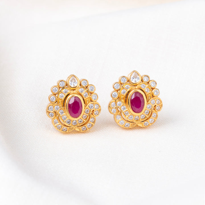 Crimson Luxe Studs
