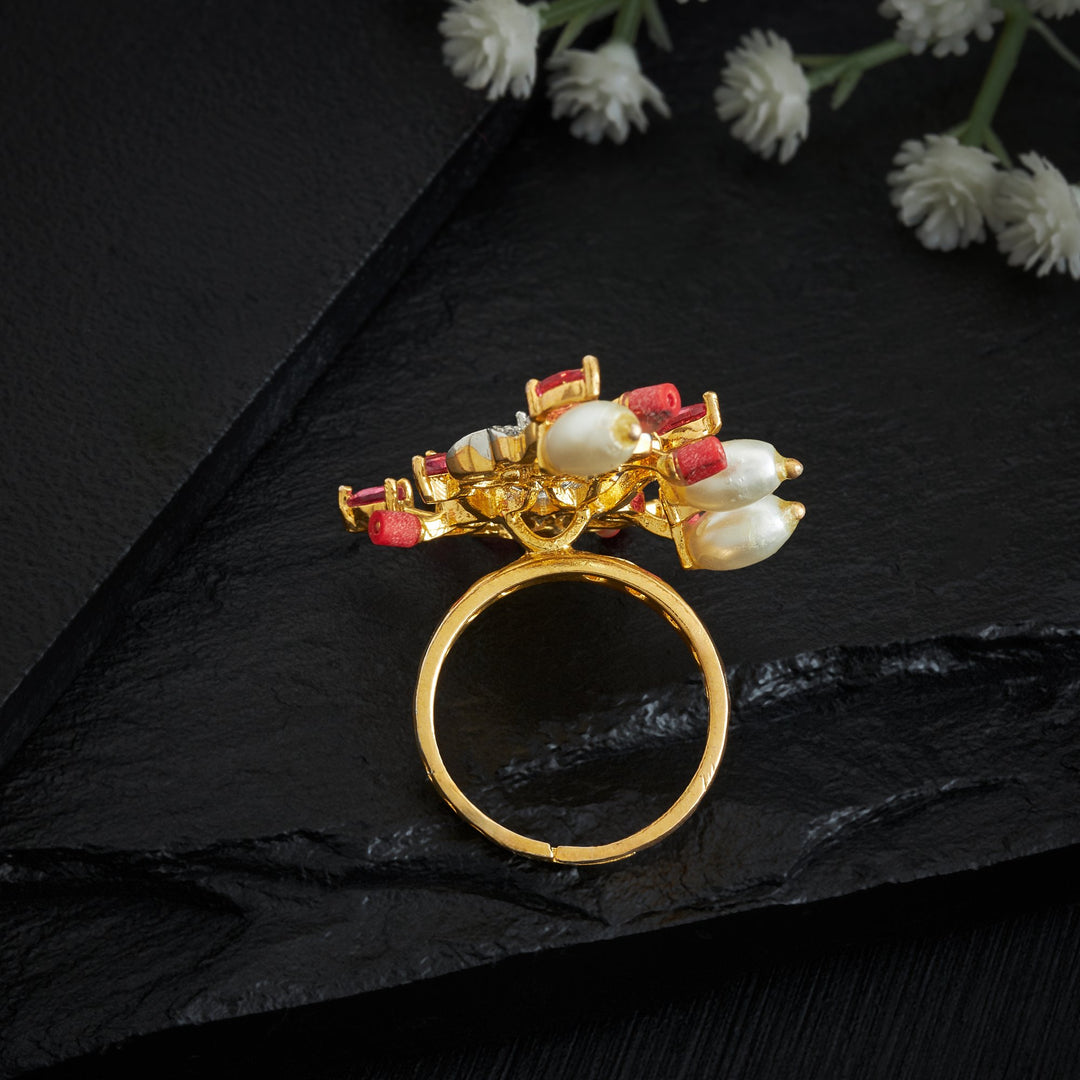 Floralira Adjustable CZ Ring