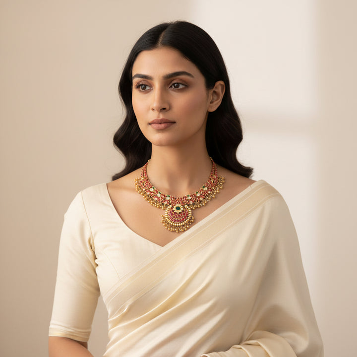 Chandini-Phool Kundan Necklace