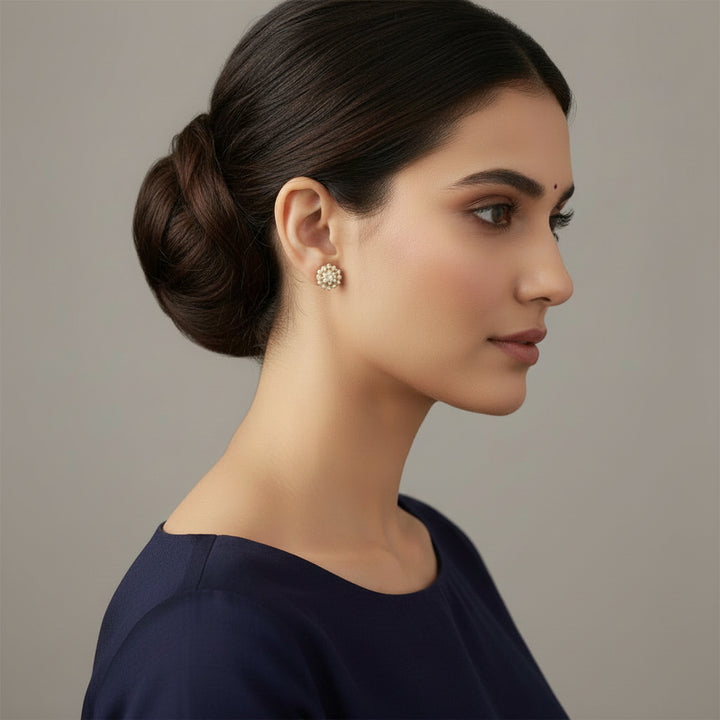 Camellia Grace Stone Studs