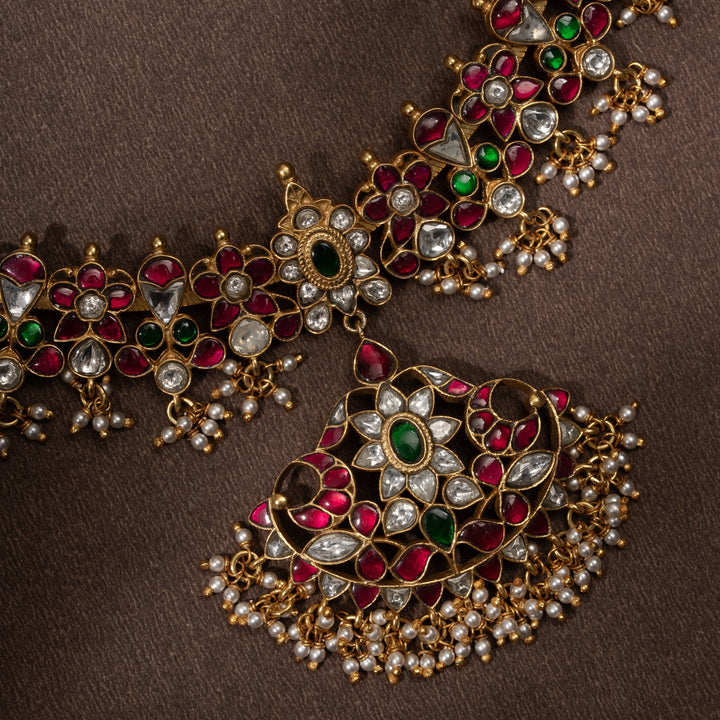 Rajsi-Phool Kundan Necklace