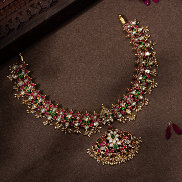 Rajsi-Phool Kundan Necklace