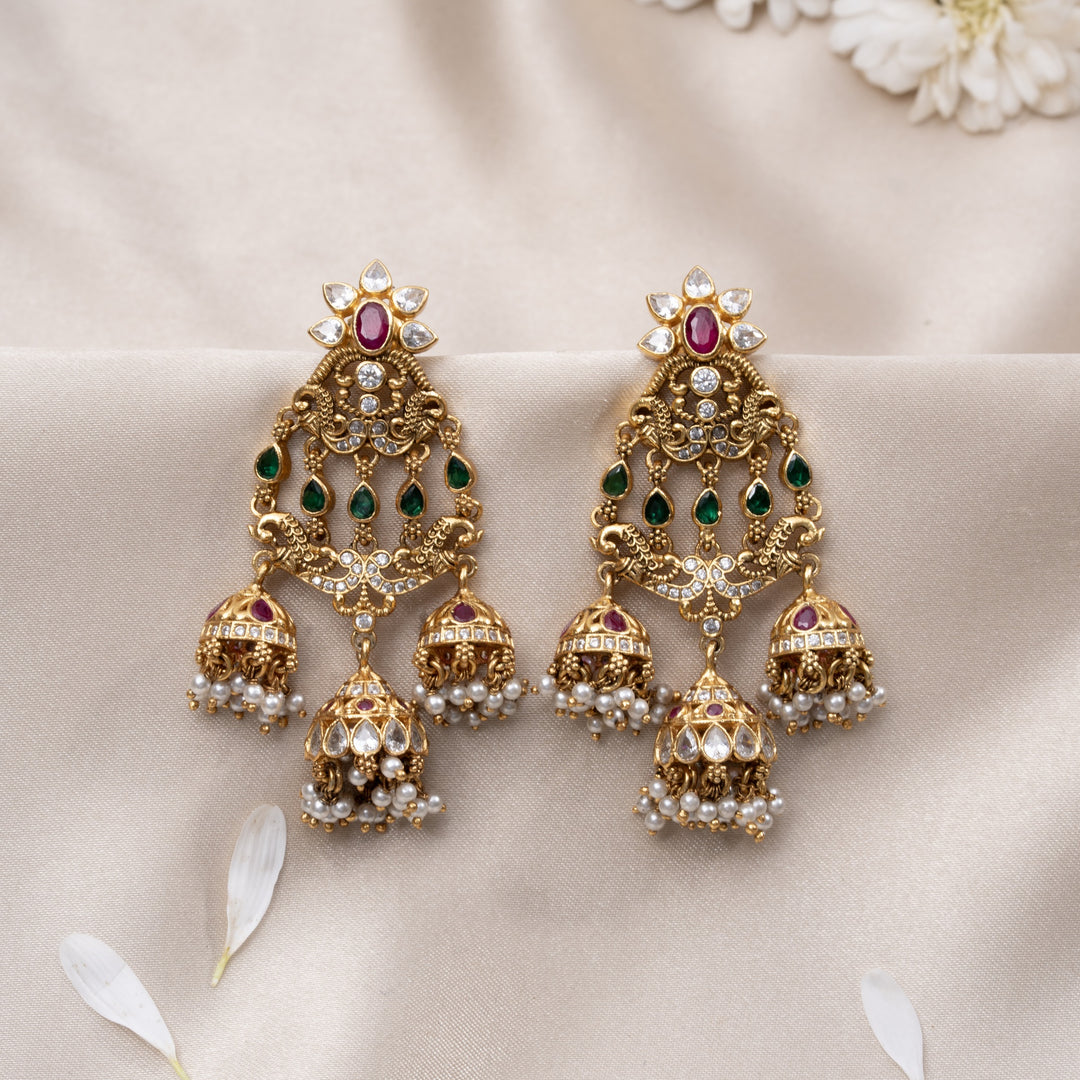 Mor Darshini Stone Danglers