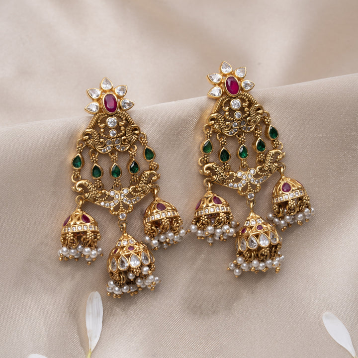 Mor Darshini Stone Danglers