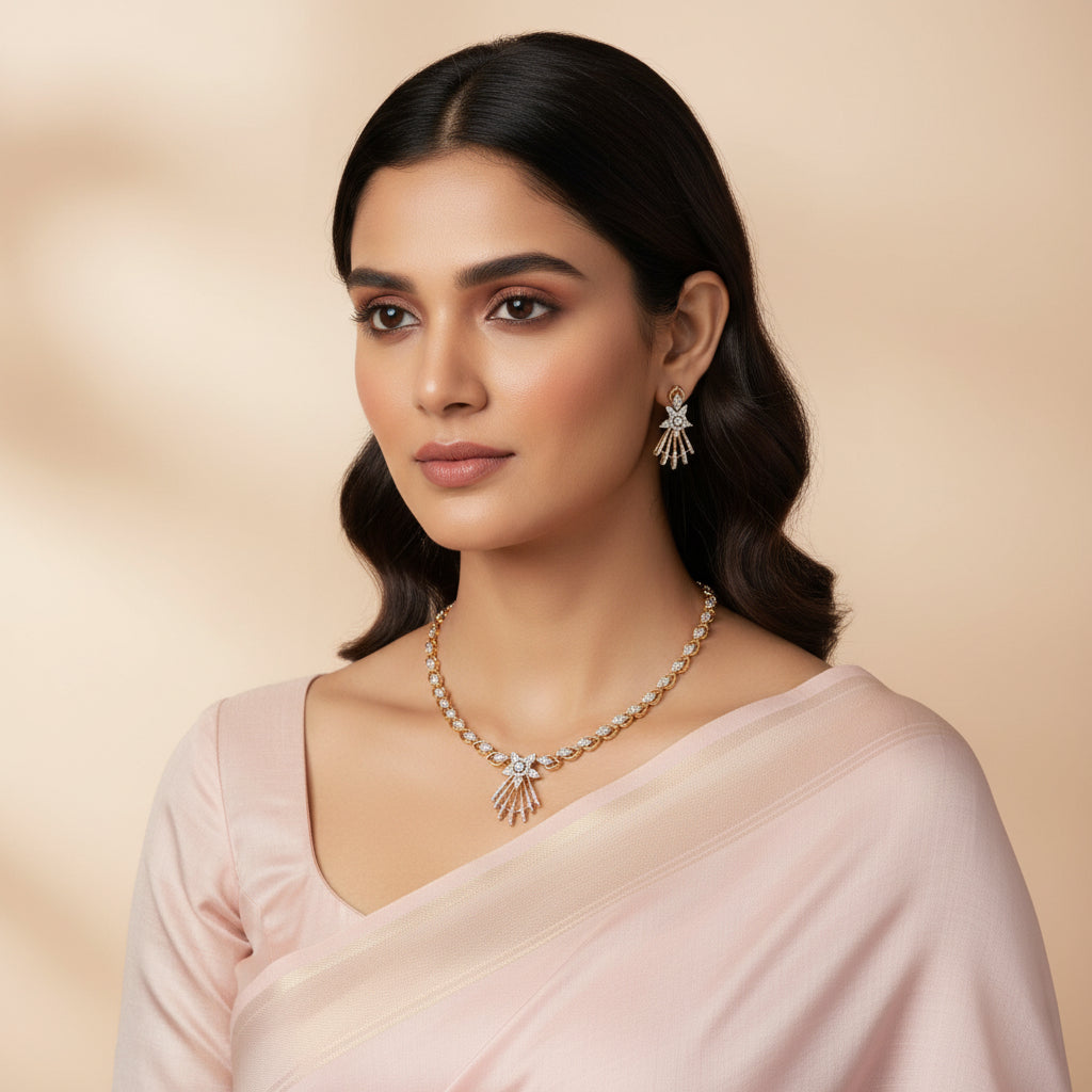 Starlight CZ Necklace Set