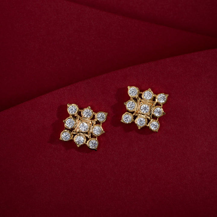 Squarva Stone Studs