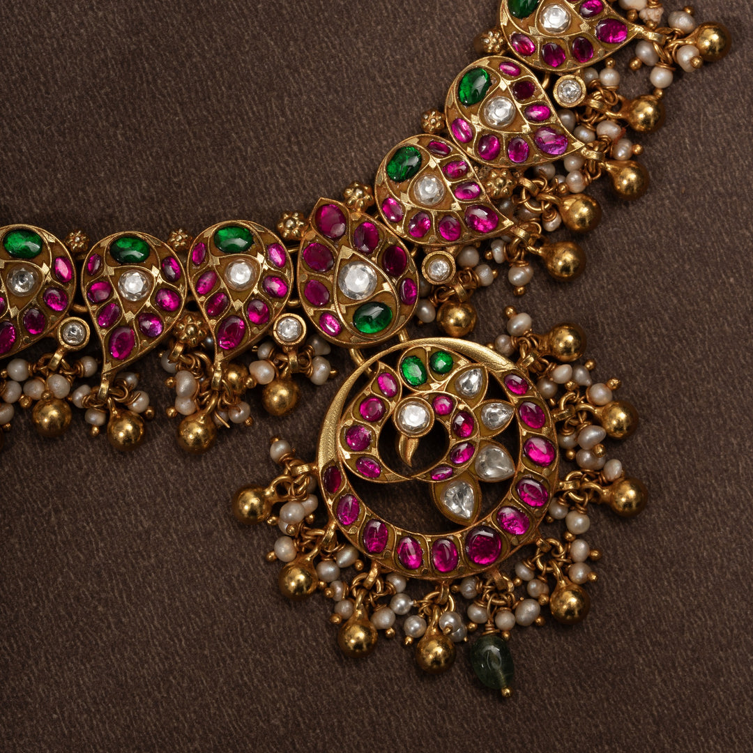 Designer Peacock Kundan Necklace