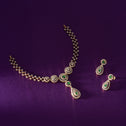 Crystal Ivy CZ Necklace Set