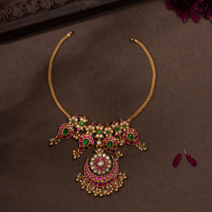 Chandra-Phool Kundan Necklace