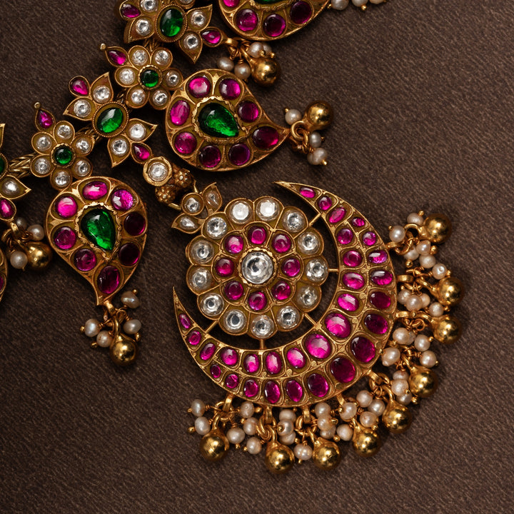 Chandra-Phool Kundan Necklace