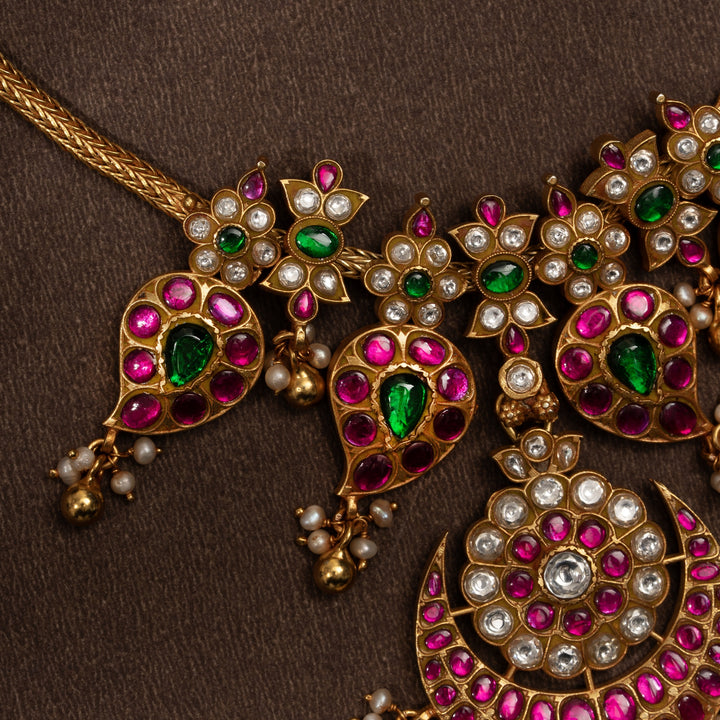 Chandra-Phool Kundan Necklace