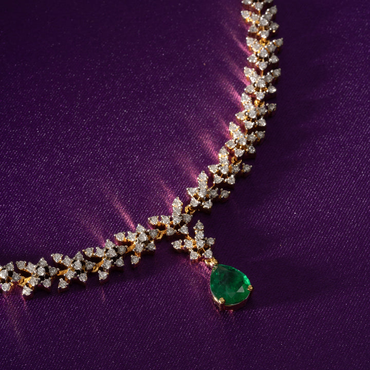 Pear-Drop CZ Necklace Set