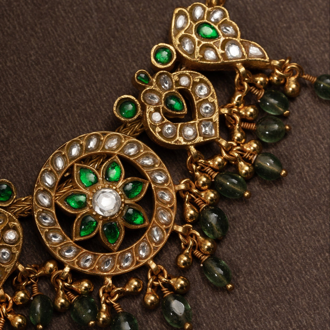Chakra-Floral Kundan Necklace