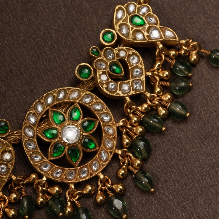 Chakra-Floral Kundan Necklace
