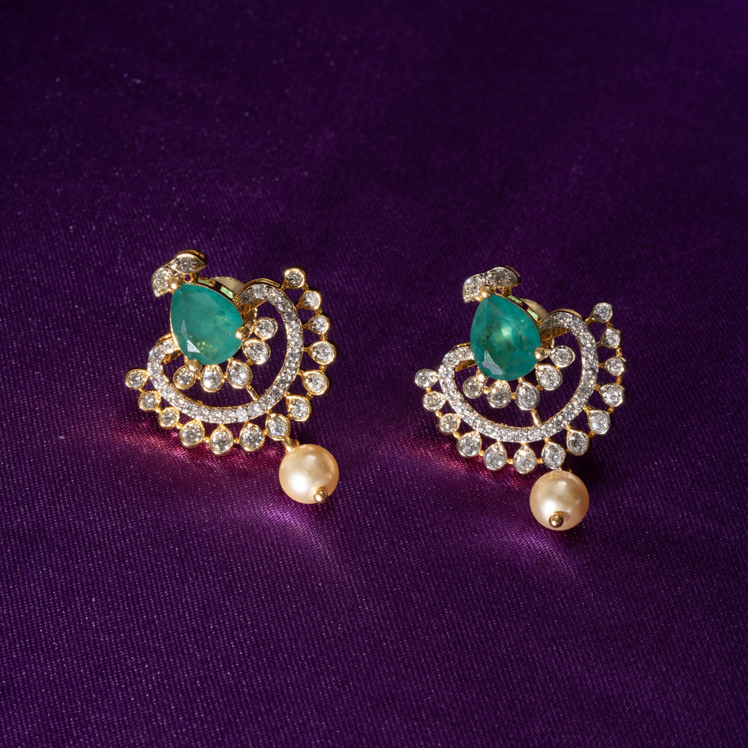 Panna-Spark CZ Necklace Set