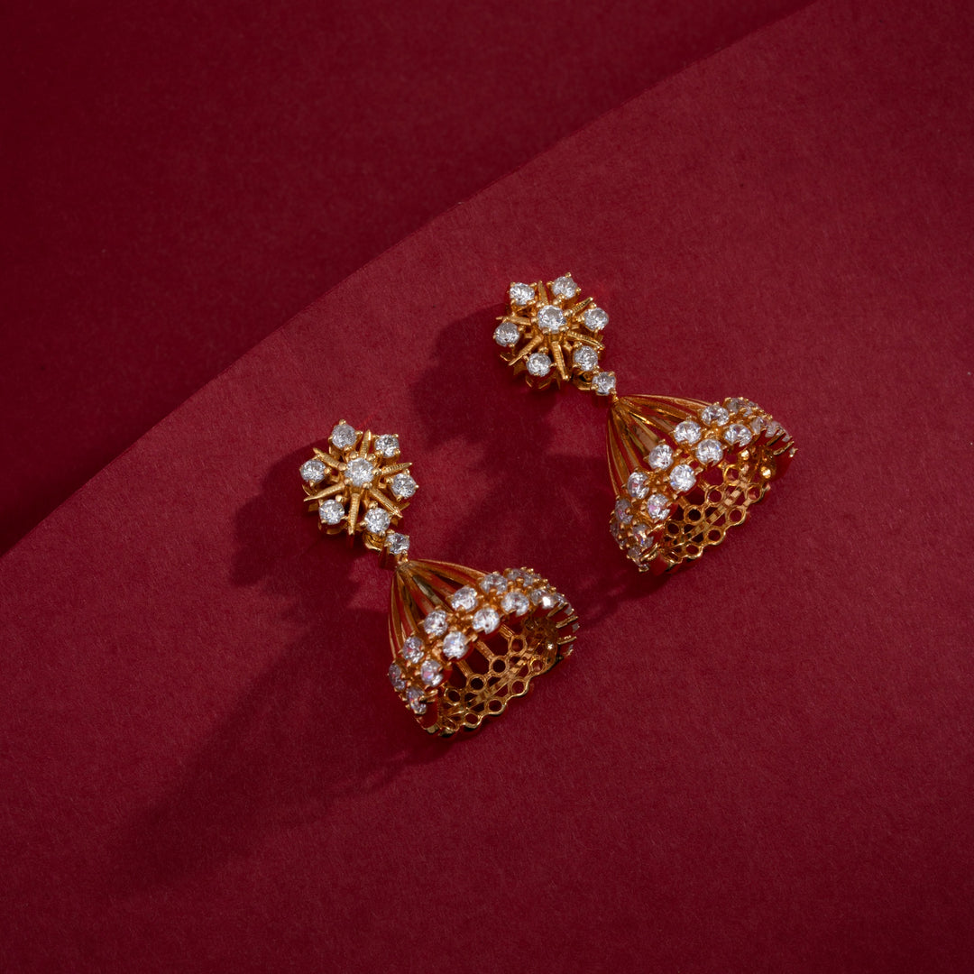 Surabhi Floral CZ Jhumki