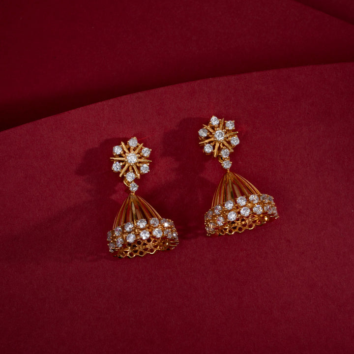 Surabhi Floral CZ Jhumki