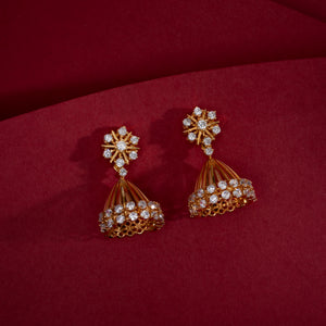 Surabhi Floral CZ Jhumki