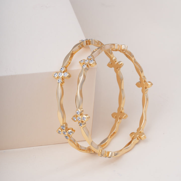 Petalique Stone Bangles