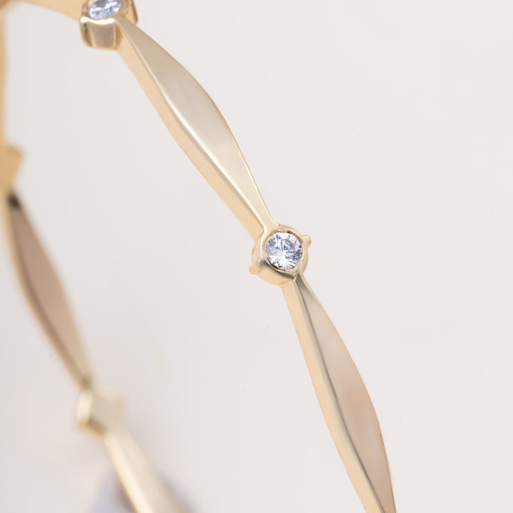 Starry-Shine Stone Bangles