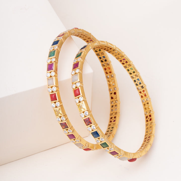 Navaratna-Bliss Stone Bangles