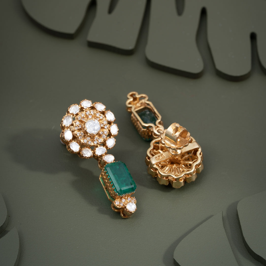 Kiaraaj Floral Victorian Danglers