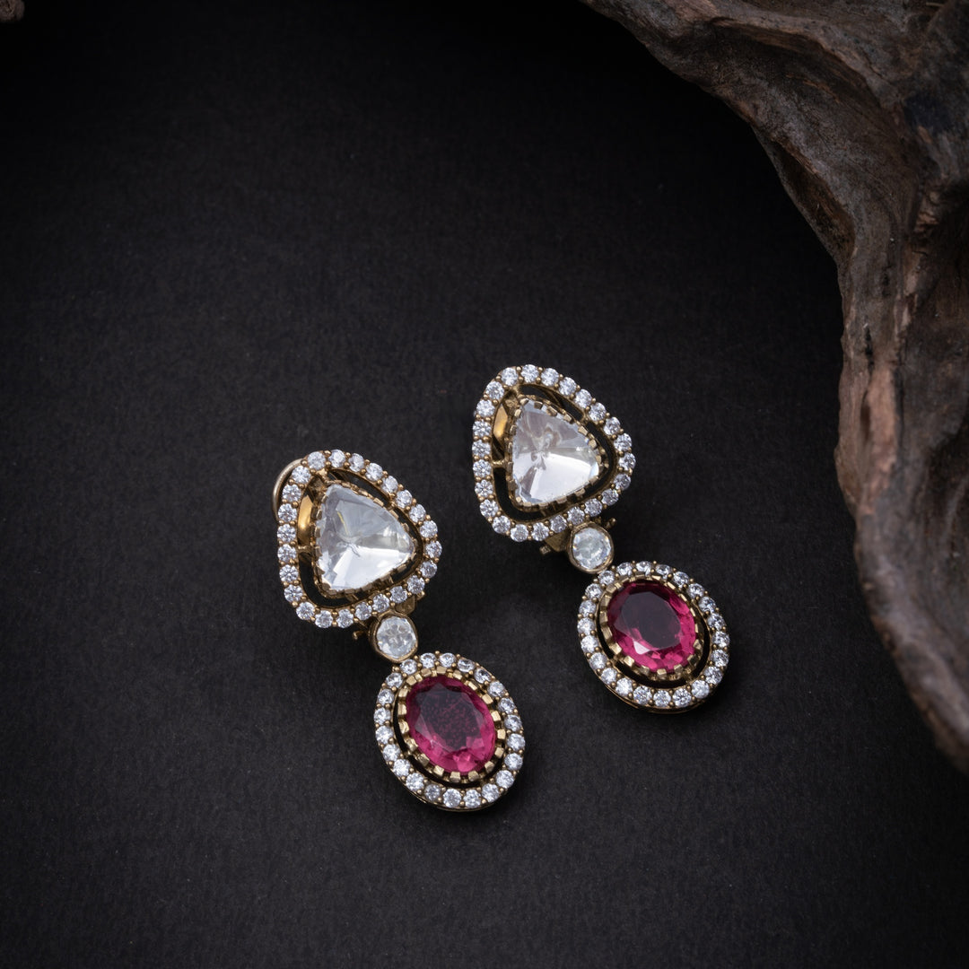 Tri Ruby Ovella Necklace Set