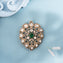 Green Glint Victorian Pendant