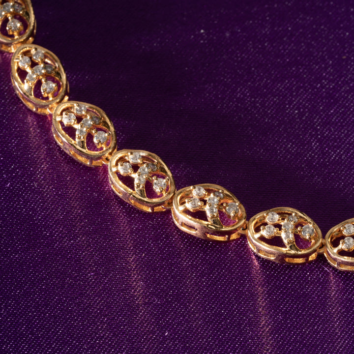 Oval-Shine CZ Necklace