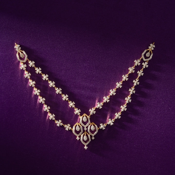 Queen’s Twin CZ Necklace