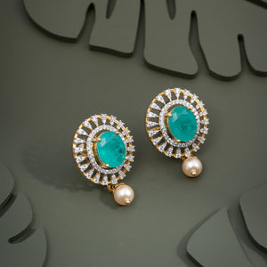 Pranika Oval Cz Studs