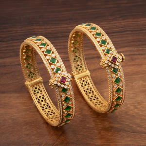 Verdi-Rose Stone Bangles