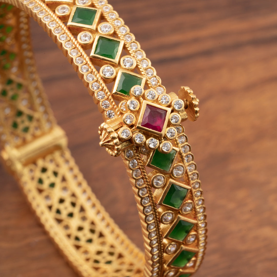 Verdi-Rose Stone Bangles